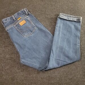 Wrangler FR Flame Resistant Jeans‎ Men's 46x32 Blue Denim CAT2 Workwear FR13MWZ